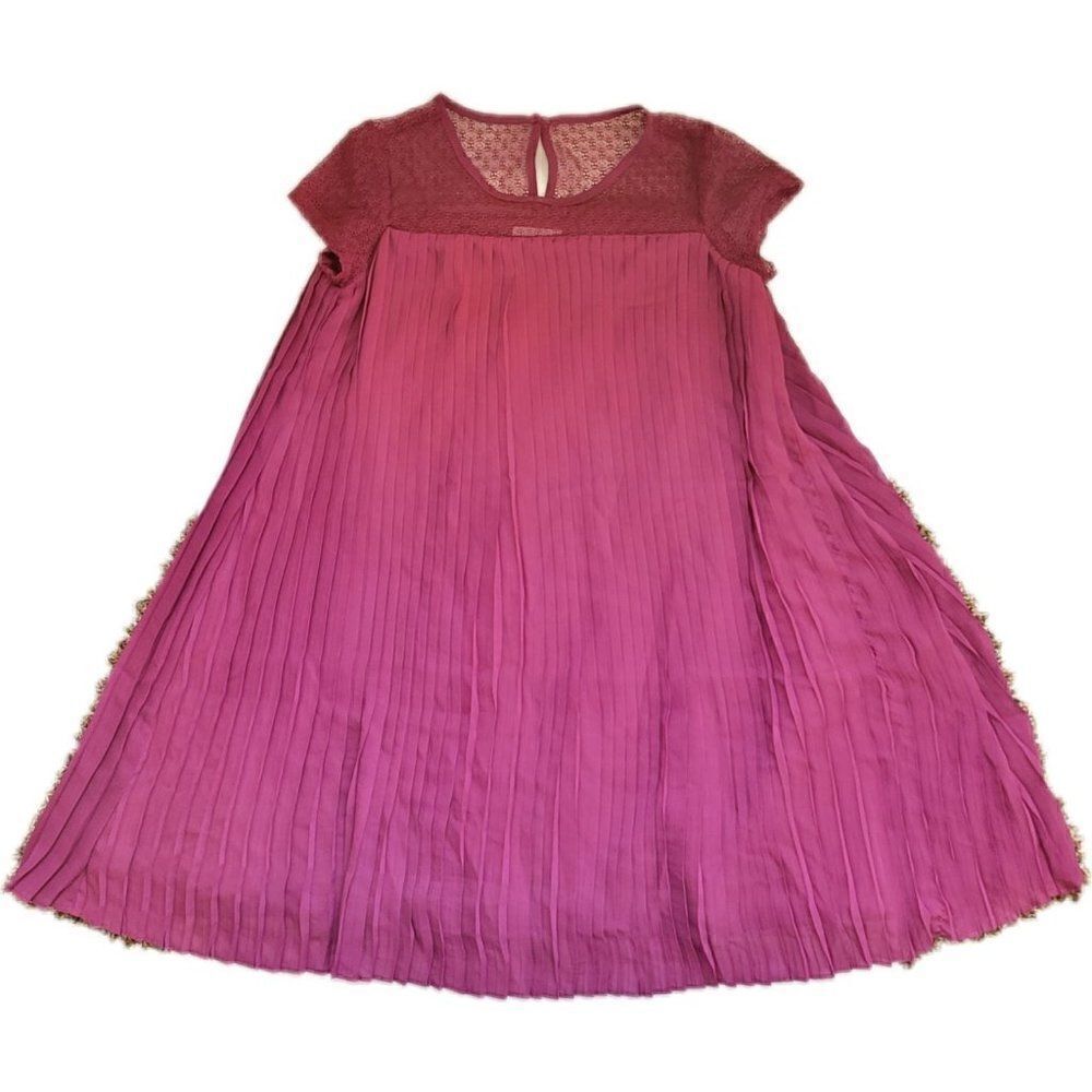 BCBG girls 10 size dress Burgundy plum formal A-Li